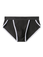 4 Pack Men's Solid Color Cotton Breathable Trendy Briefs