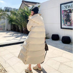 Women's Loose-fitting Padded Long Below-the-knee Cotton Coat