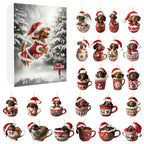 Christmas Coming Blind Box Sausage Dog Cup Pendant