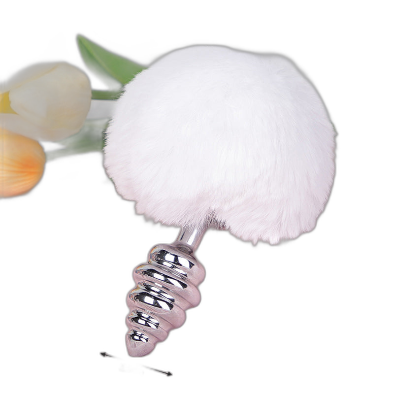 Lola - Bunny Tail Butt Plug - Metal Butt Plug - Anal Sex Toy