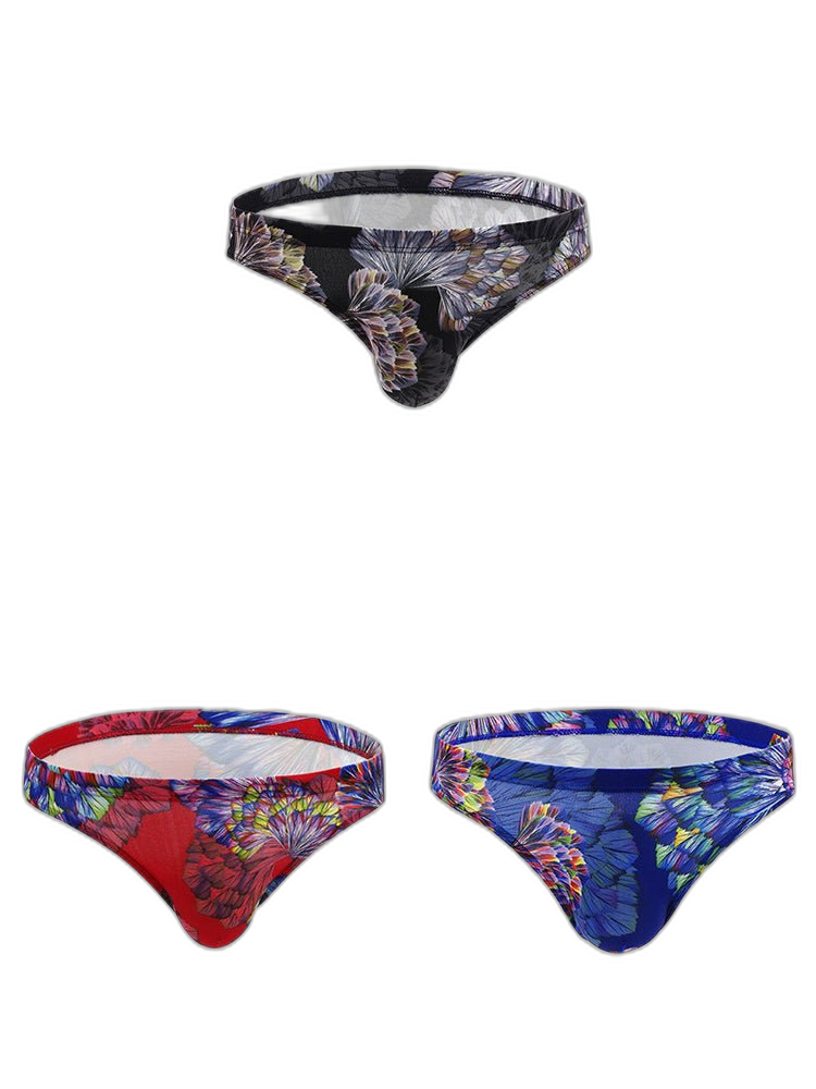 3 Pack Men's Printing U Convex Pouch Pouch Briefs