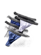 3 Pack Men's Modal U-Pouch Mid-Rise Thongs