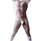'Show It All' Mens Fishnet Bodysuit