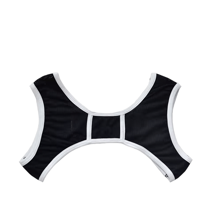 Dog & Master Mesh Harness Black/White