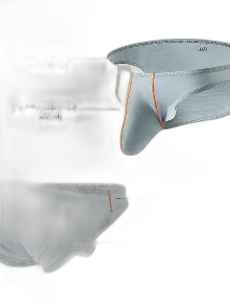 3 Pack Men's U-Pouch Ice Silk Briefs