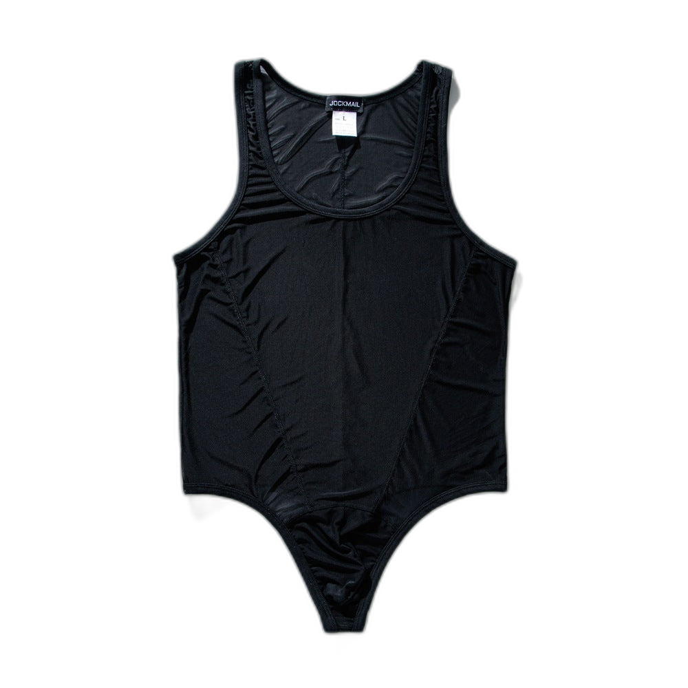 High-Cut Mesh Thong Bodysuit