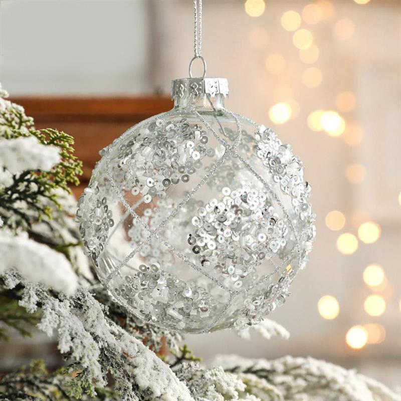 Transparent Christmas Decoration Hanging Ball Pendant
