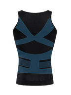 Mens Waist Body Shaper Vest T-Shirt Tank Tops