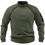 Stand Collar Men's Sweater Warm And Loose Solid Color Clothing