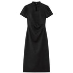 Women's Solid-Color Casual Modified New Chinese-style Dress