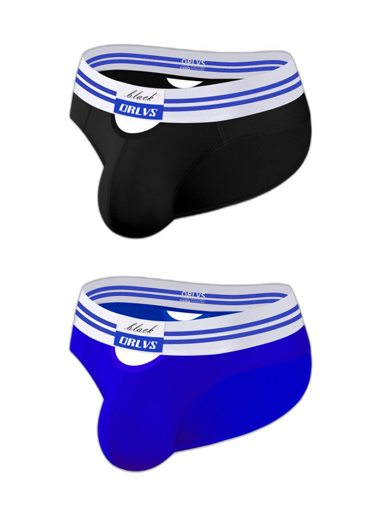 2 Pack Men's Low-Rise Breathable Modal briefs