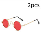 Retro Hip Hop Sunglasses Small Frame Round
