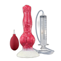 Luna - 8 Inch Squirting Dildo - Kanis Dildo - Knot Dildo