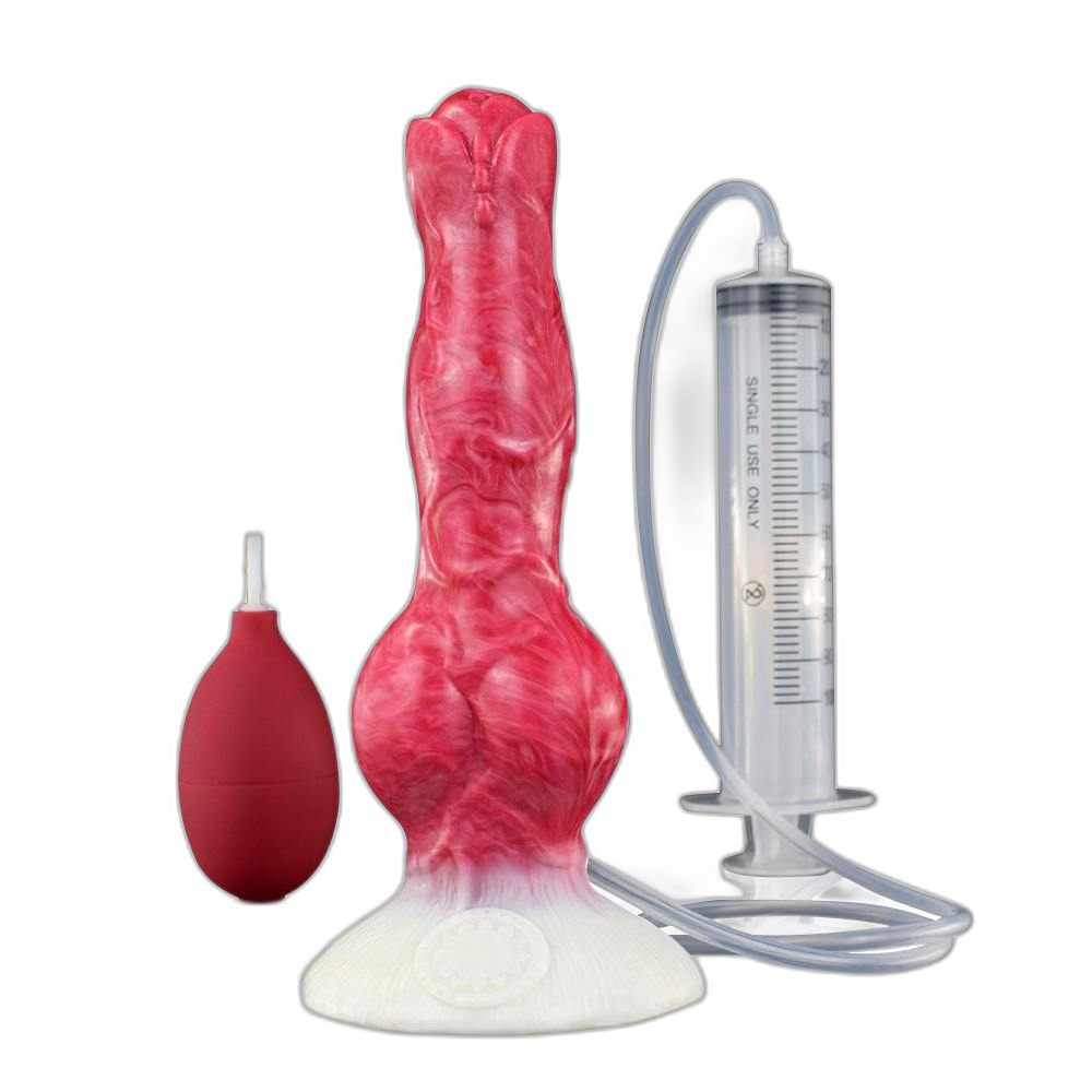 Luna - 8 Inch Squirting Dildo - Kanis Dildo - Knot Dildo