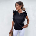 Women's Round-neck Sleeveless Solid-color Tank Top T-shirt