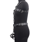 Full Torso Adjustable Leather Harness