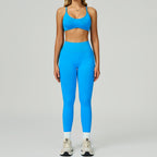 Seamless Yoga Set High-waisted Fitness Workout Outfit