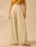 Women's Printed Casual Loose High-Waist Wide-Leg Pants