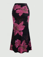 Women’s A-Line Skirt – Casual Leisure Style, Vacation Long Skirt