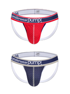 2 Pack Men's Sexy Elastic Waist Micro Mesh Cup Thong
