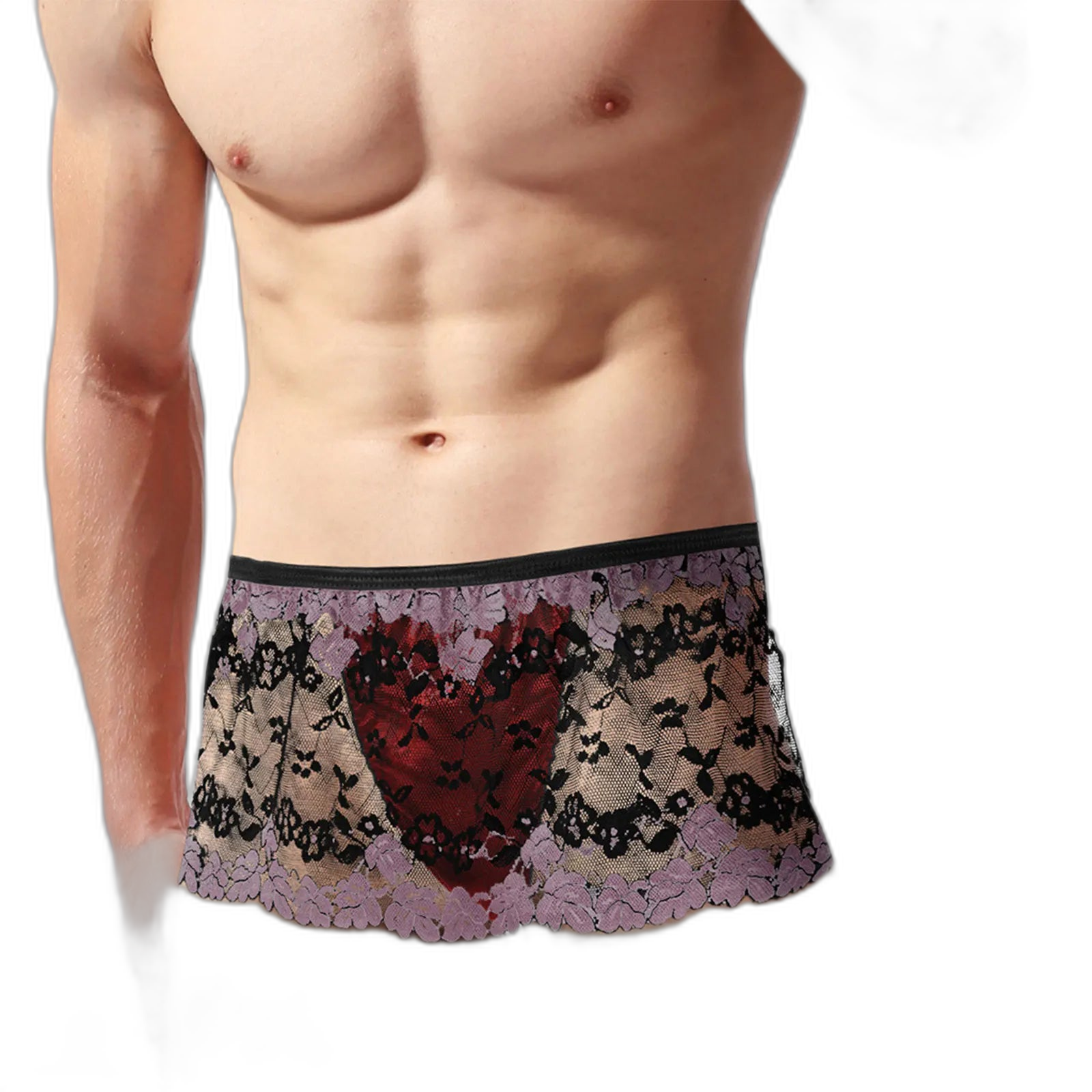 Lace Skirted Sissy Thong With High Waist