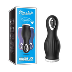 DragonLick - Silicone Male Masturbator - Vibrating & Suction Stroker