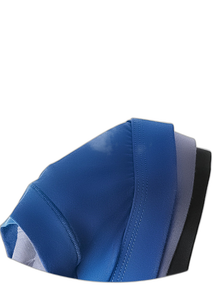 Aoelemen 4 Pack Men's Breathable U Convex Pouch Briefs