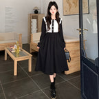 Women's Long-sleeve Figure-flattering Maxi Dress
