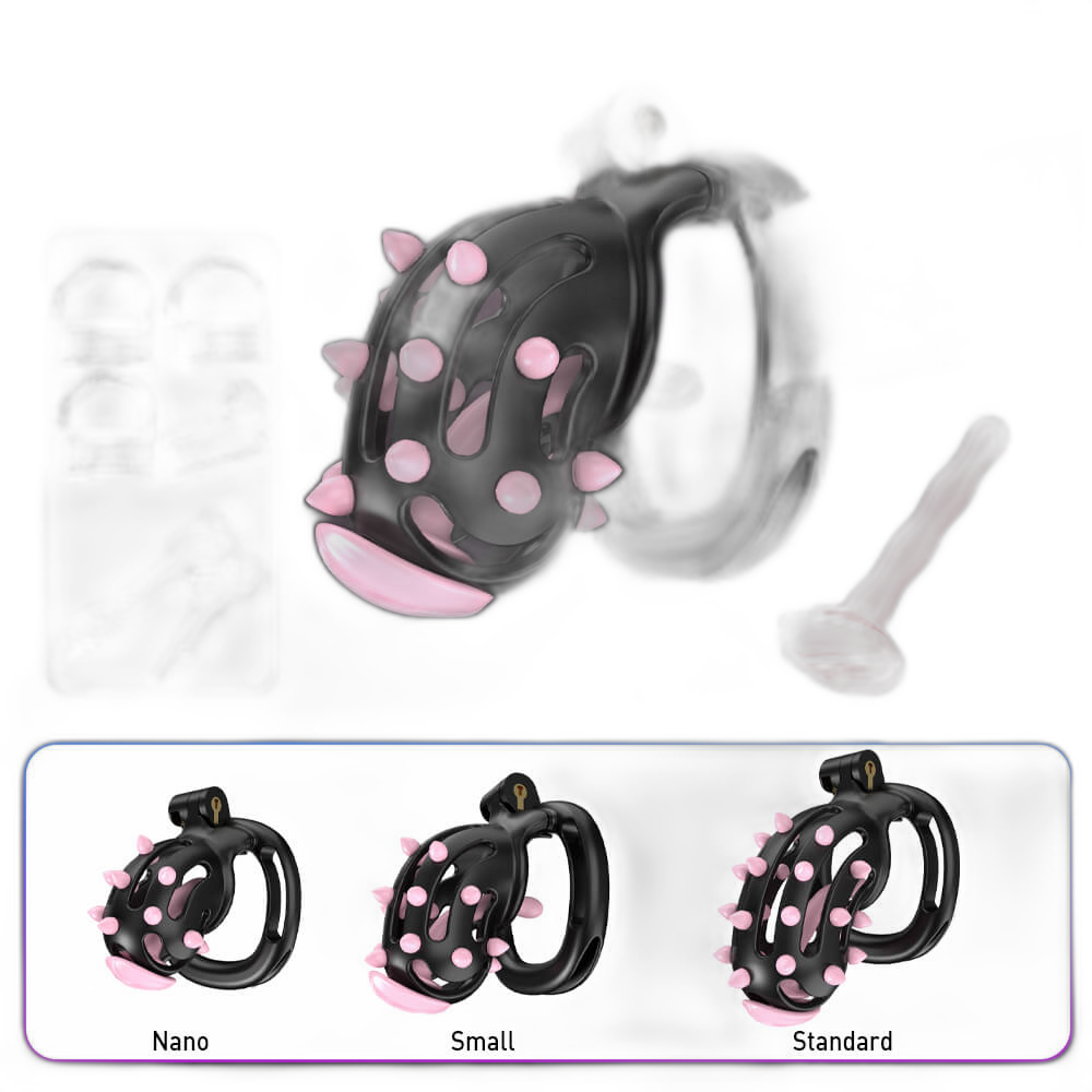 Prick - Chastity Cage with Belt - Male Chastity Device