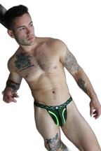 Breedwell Dickmatized Thong Neon Green