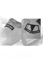 2 Pack Men's Low-Rise Sexy Thong with U-Pouch and Fixed Thigh Straps