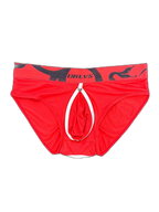 2 Pack Men's Detachable Pouch Open-Crotch Breathable Modal Soft Briefs