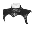 PU Leather High Collar Kink Harness