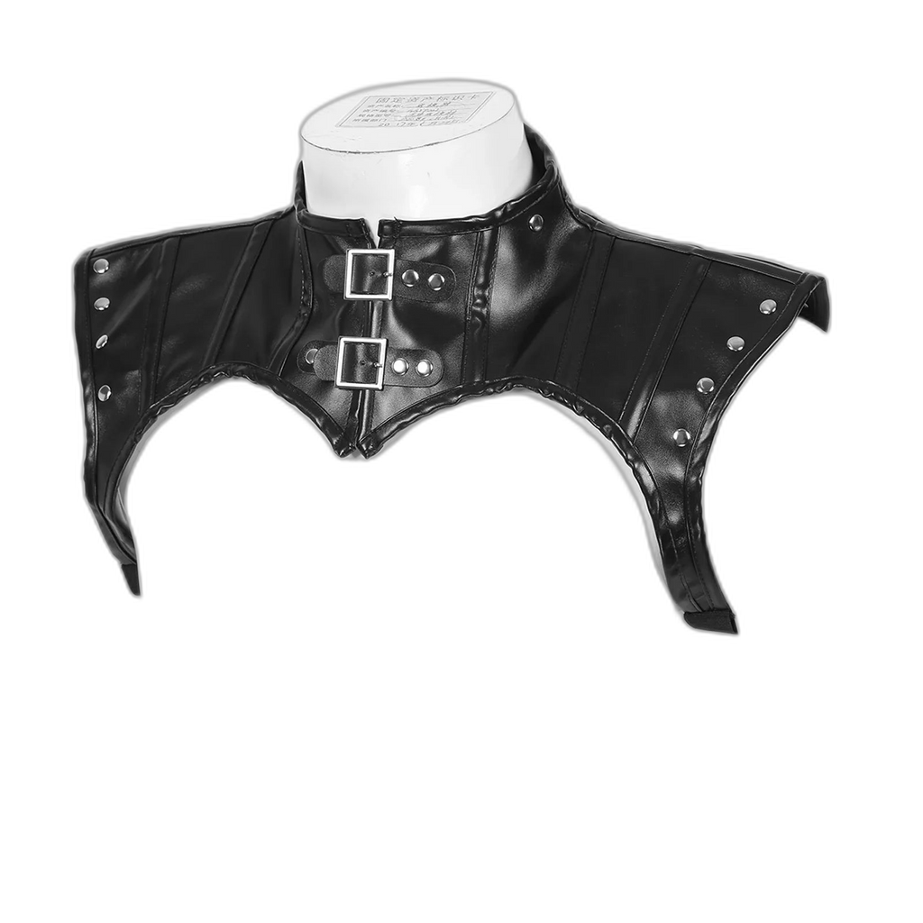 PU Leather High Collar Kink Harness