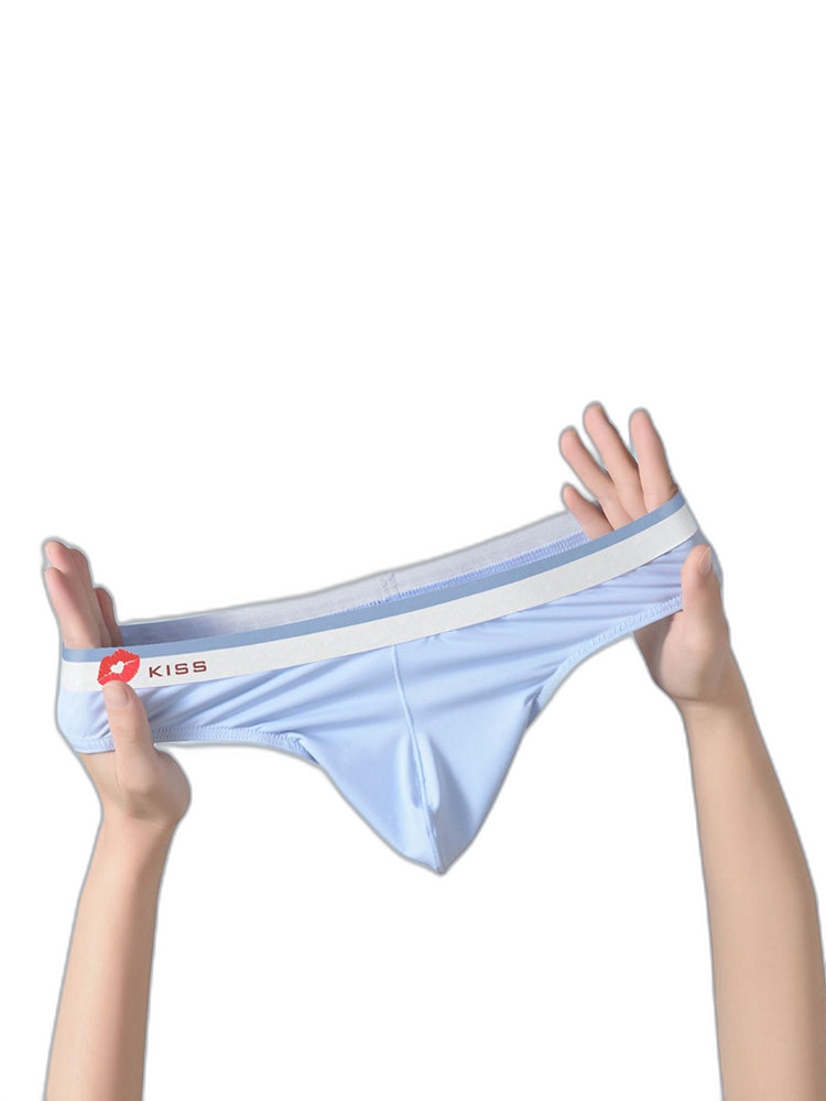 3 Pack Men's Ice Silk Sexy U-Shaped Pouch Kiss Thong