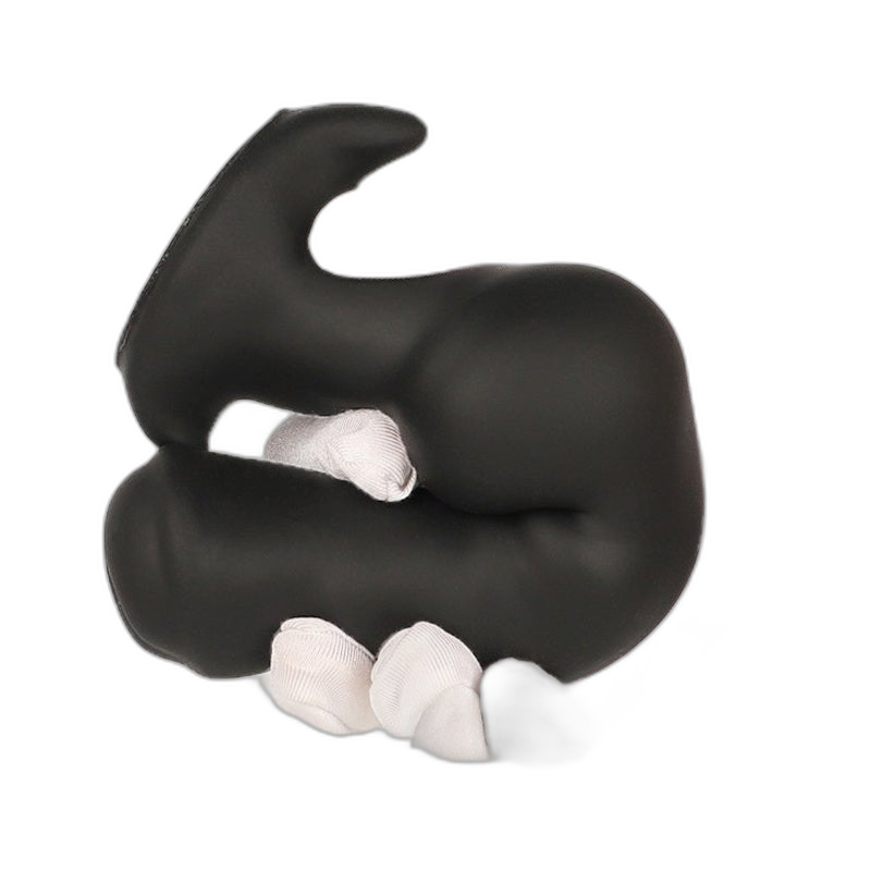 ELITE Liquid Silicone Canine Milker Plug Black 3.9 Inch