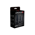 Prowler RED 3 Piece Anal Training Butt Plug Kit Black