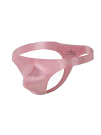 3 Pack Men's Low Waist Transparent Sexy Large Pouch Ice Silk Thong