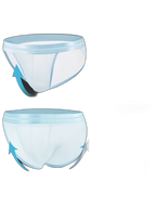 2 Pack Men's Ultra-Soft Ice Silk Quick-Dry Smooth Cooling Briefs