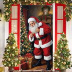 Christmas Curtain Decoration Hanging Cloth Background