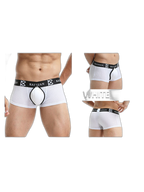 2-pack Men's Sexy Detachable Curled Cup Snap Hip Boxer Briefs