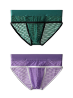 2 Pack Men's Lace Breathable Briefs