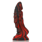 ruff GEAR Fantasy Silicone Red Swirl Dragon Dildo 7.6 Inch