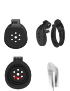 NullTech Chastity Cage With 4 Ring Sizes