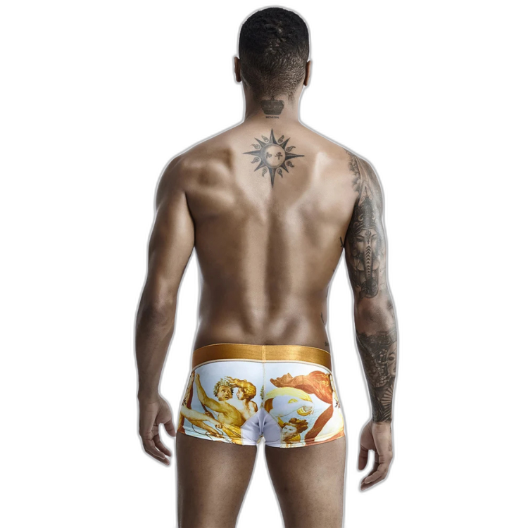 SEOBEAN Luxe Print Silk Low-Waist Boxers