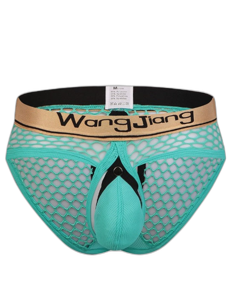 Mens Sexy Mesh Breathable U Convex Pouch Briefs