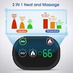 USB Rechargeable Shoulder Heating Massager - Adjustable Pain Relief Brace for Shoulder, Elbow & Knee