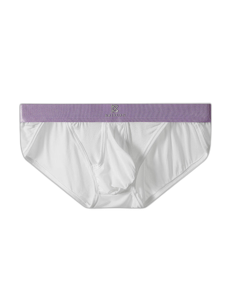 3 Pack Men's Ice Silk Breathable Mesh Low-Rise Classic Briefs