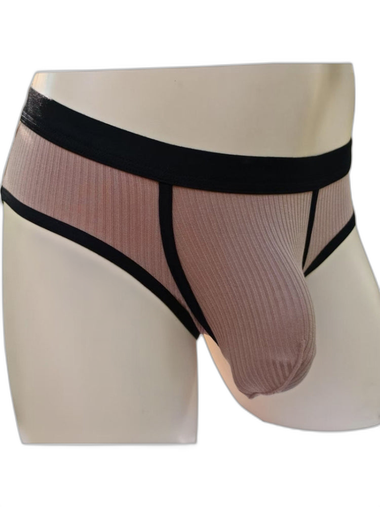 3 Pack Men's Seamless Comfort Large Supportive Pouch Sexy Low-Rise Briefs