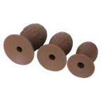 Chocolate Vibrating Anal Plug - Silicone Butt Plug - Anal Sex Toy
